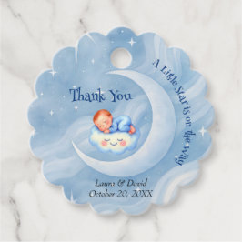 Etiquetas Para Lembrancinhas Bebê Chá Convidar Estrelas à Lua Aquarela