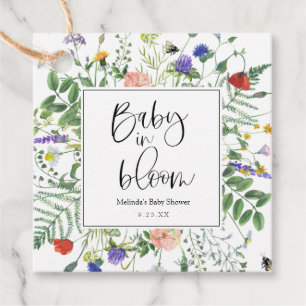Etiquetas Para Lembrancinhas Bebê em Bloom Abelhas de Flor Selvagem Favorece E
