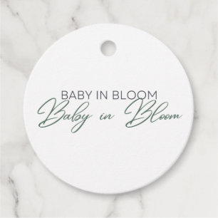 Etiquetas Para Lembrancinhas Bebê em Bloom - Respiração do Bebê