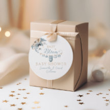 Bebê Floral em Flor Azul - Chás de Bebê Menino