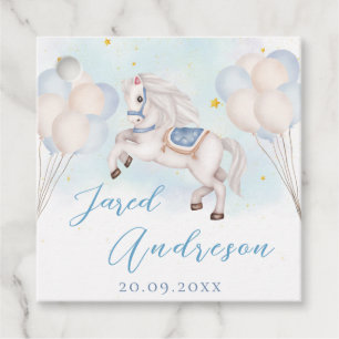 Etiquetas Para Lembrancinhas Bebê furioso Pony Blue Balões estrela Aniversário