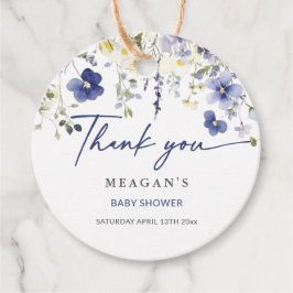 Etiquetas Para Lembrancinhas Bebê No Bloomb Primavera Wildflower Chá de fraldas