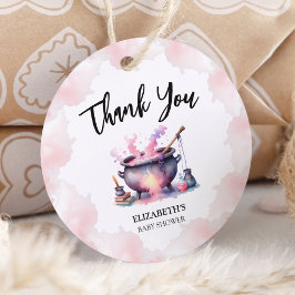 Etiquetas Para Lembrancinhas Bebê rosa está criando Chá de fraldas Obrigado