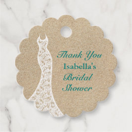 Etiquetas Para Lembrancinhas Belo Chá de panela de praia Obrigado turquesa