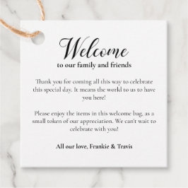 Etiquetas Para Lembrancinhas Bem-vindo ao Casamento de Gift Bag Basket