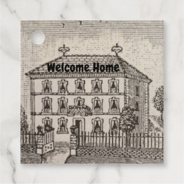 Etiquetas Para Lembrancinhas Bem-vindo ao Home New Home Buyer Realce Obrigado