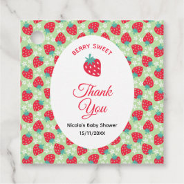 Etiquetas Para Lembrancinhas Berry Sweet Pink Strawberry Baby Shower