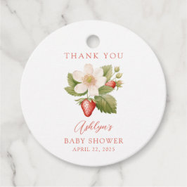 Etiquetas Para Lembrancinhas Berry Sweet Red Strawberry Obrigado Tag Favorável