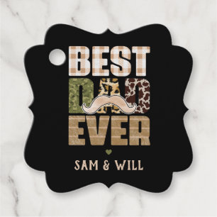 Etiquetas Para Lembrancinhas Best Dad Ever Cute Checkered Pattern