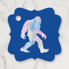 Etiquetas Para Lembrancinhas Bigfoot de Aquarela