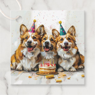 Etiquetas Para Lembrancinhas Birthday Pembroke Welsh Corgi Cães