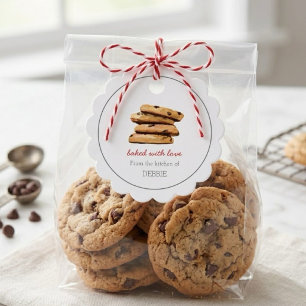 Etiquetas Para Lembrancinhas BISCOITO assado com amor Tags de Favor de Confeite