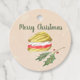 Etiquetas Para Lembrancinhas Biscoito Viennese Whirls e Natal Holly