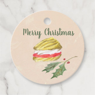 Etiquetas Para Lembrancinhas Biscoito Viennese Whirls e Natal Holly