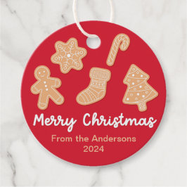 Etiquetas Para Lembrancinhas Biscoitos de Pão-de-Pão de Natal Doce