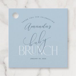 Etiquetas Para Lembrancinhas Blue Baby Brunch Obrigado