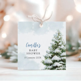 Etiquetas Para Lembrancinhas Blue Baby It's Cold Outside Baby Shower