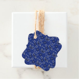 Etiquetas Para Lembrancinhas Blue Bandana Western Cowboy Adventure Ranking