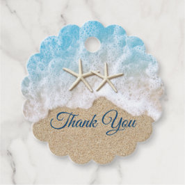 Etiquetas Para Lembrancinhas Blue Beach Waves e Starfish