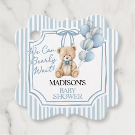 Etiquetas Para Lembrancinhas Blue Bear Baby Shower