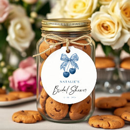 Etiquetas Para Lembrancinhas Blue Bow Something Blue Bridal Shower Favor Tags