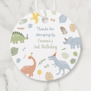 Etiquetas Para Lembrancinhas Blue Boy Boho Dinosaur Birthday