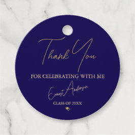 Etiquetas Para Lembrancinhas Blue Graduation Thank You Tags Personalized