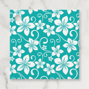 ETIQUETAS PARA LEMBRANCINHAS BLUE HAWAII (TEAL)