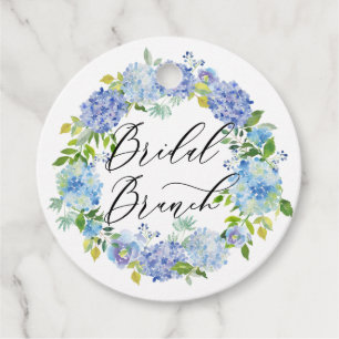Etiquetas Para Lembrancinhas Blue Hydrangea Flowers Wreath Bridal Brunch