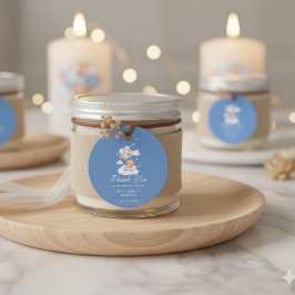 Etiquetas Para Lembrancinhas Blue Islamic Baby Boy Aqiqah Thank You Tag