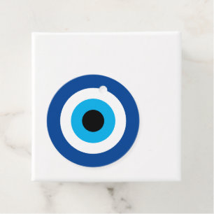 Etiquetas Para Lembrancinhas Blue Mati Mau Olho personalizado