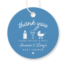 Blue Shake Rattle and Roll Chá de fraldas