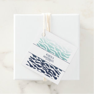 Etiquetas Para Lembrancinhas Blue Wave Wedding ID836