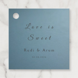 Etiquetas Para Lembrancinhas Blue Wedding Favor Tag