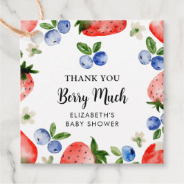 Etiquetas Para Lembrancinhas Blueberry e Strawberry Obrigado