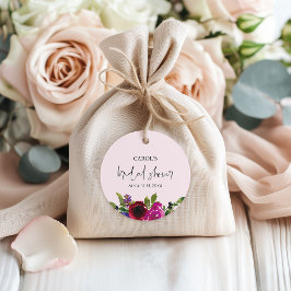 Etiquetas Para Lembrancinhas Blush Pink Floral Bridal Shower Favor Tags