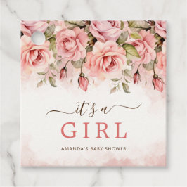 Etiquetas Para Lembrancinhas Blush RosemÉ um Chá de fraldas de Garota