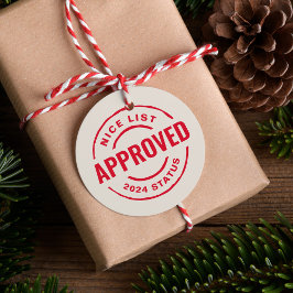 Etiquetas Para Lembrancinhas Boa lista aprovada engraçado fofo Natal
