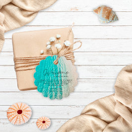 Etiquetas Para Lembrancinhas Boas-vindas ao Casamento de Praia Tropical de Verã