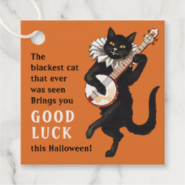 Etiquetas Para Lembrancinhas Boato de gato preto Boa sorte CC1156 Halloween