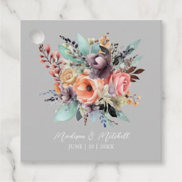 Etiquetas Para Lembrancinhas Bohemian Floral Buquê Watercolor