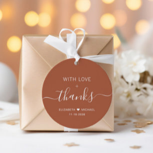 Etiquetas Para Lembrancinhas Boho Chic Com Amor Terracotta Casamento Agradecime