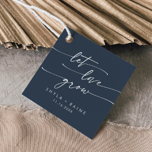 Etiquetas Para Lembrancinhas Boho Chic Dark Marinho Azul Deixe O Amor Crescer C