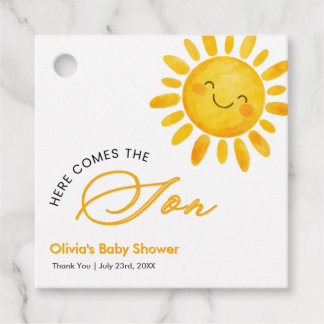 Etiquetas Para Lembrancinhas Boho Cute Aqui Vem o Sol Chá de Bebê 