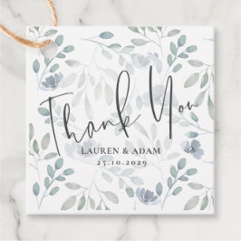 Etiquetas Para Lembrancinhas Boho Eucalyptus Chic Dusty Blue Pattern Casamento