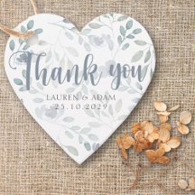 Boho Eucalyptus Chic Dusty Blue Pattern Casamento