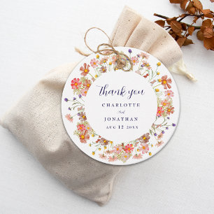 Etiquetas Para Lembrancinhas Boho Fall Wildflower Wedal Obrigado