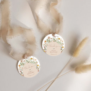 Etiquetas Para Lembrancinhas Boho Floral Moderno Chá de fraldas Russo Obrigado