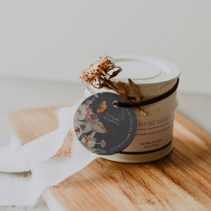 Etiquetas Para Lembrancinhas Boho Floral Mushroom Botânico CHÁ DE FRALDAS