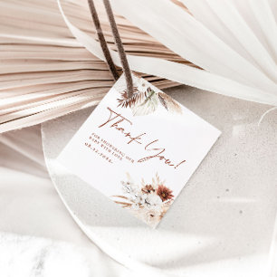Etiquetas Para Lembrancinhas Boho Floral Obrigado Chá de fraldas Presente Etiqu